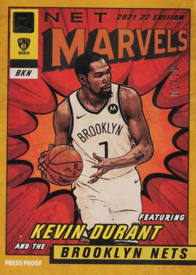 2021 Panini Donruss Net Marvels Kevin Durant #8 Basketball Card