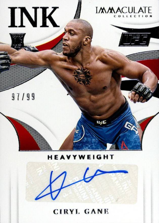 2021 Panini Immaculate Collection UFC Immaculate Ink Ciryl Gane #CGN Other Sports Card