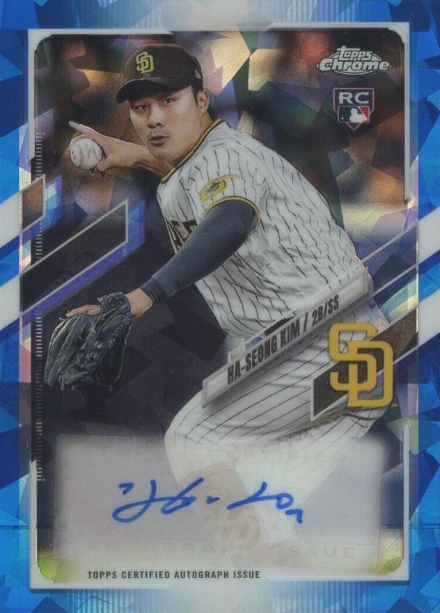 2021 Topps Chrome Update Sapphire Edition Rookie Autographs HA-Seong Kim #HK Baseball Card