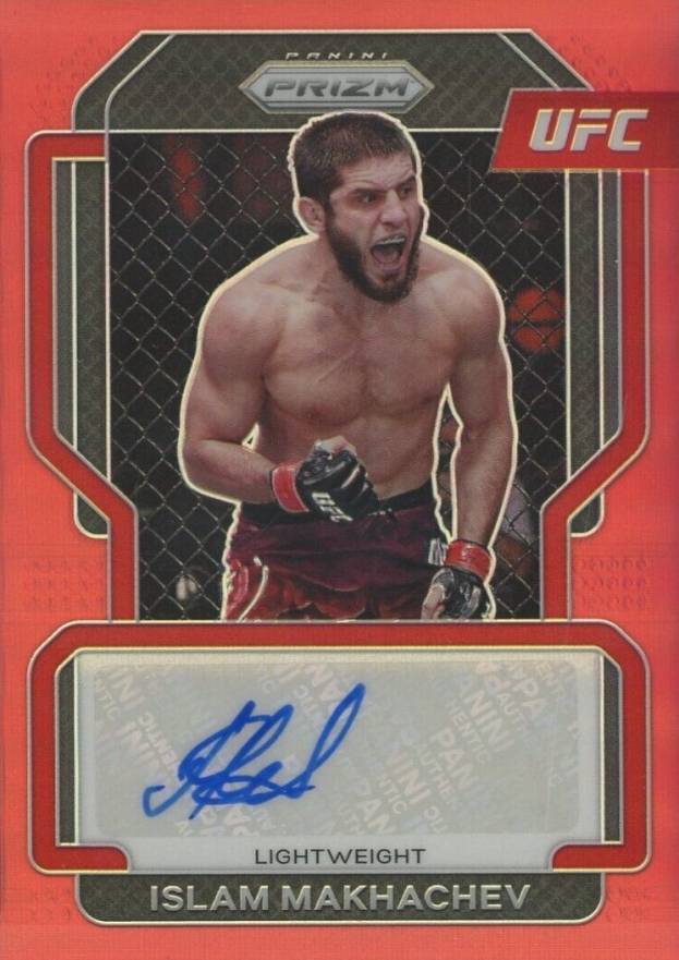 2022 Panini Prizm UFC Signatures Islam Makhachev #SGIMK Other Sports Card