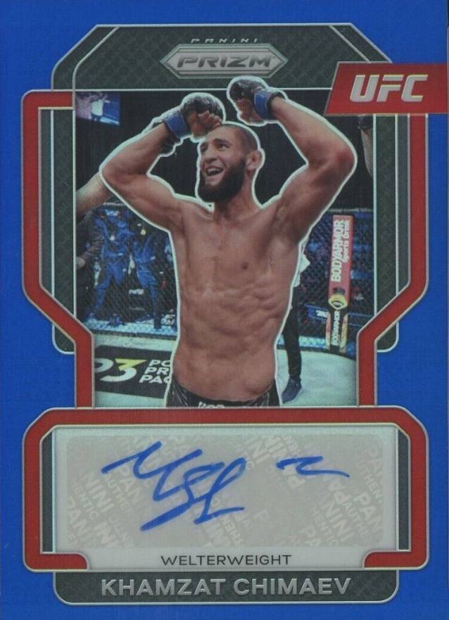 2022 Panini Prizm UFC Signatures Khamzat Chimaev #SGKCH Other Sports Card