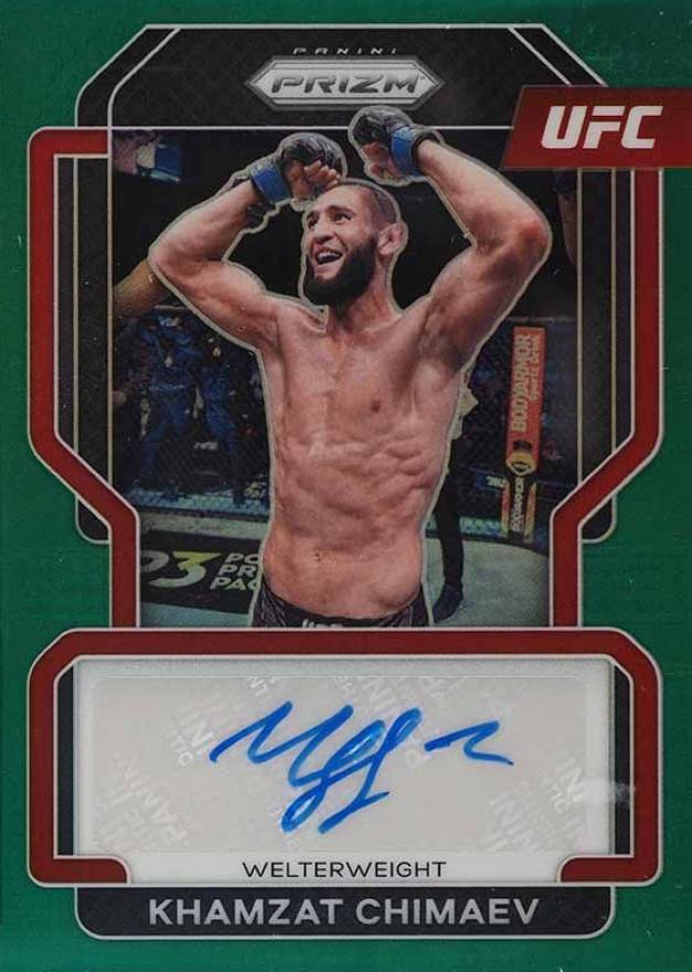 2022 Panini Prizm UFC Signatures Khamzat Chimaev #SGKCH Other Sports Card