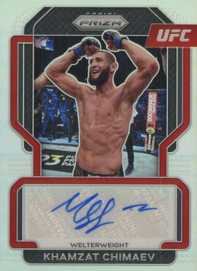 2022 Panini Prizm UFC Signatures Khamzat Chimaev #SGKCH Other Sports Card