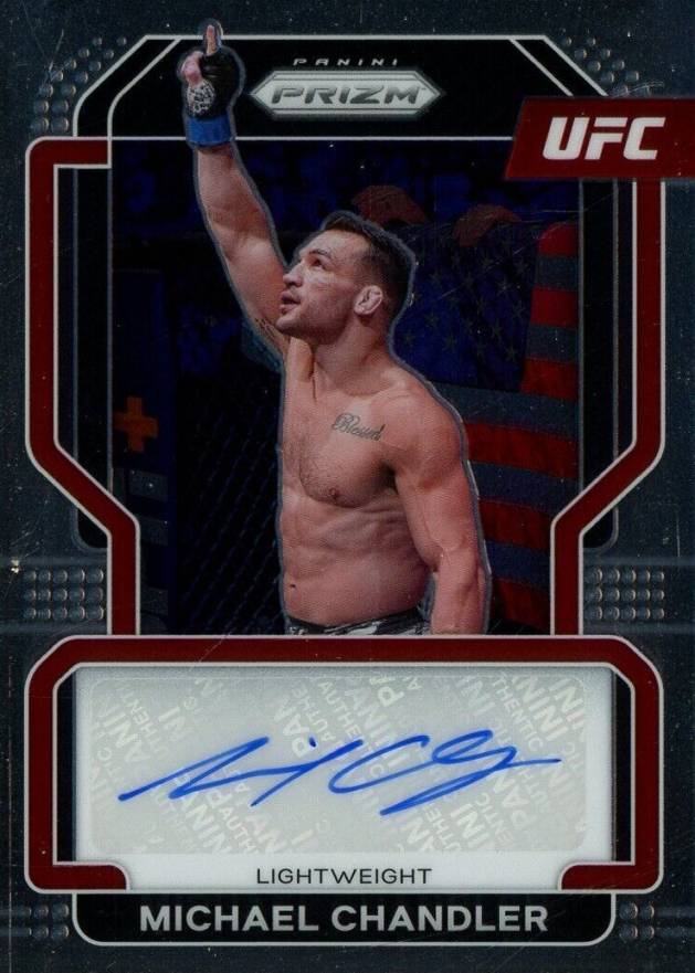 2022 Panini Prizm UFC Signatures Michael Chandler #SGMCA Other Sports Card