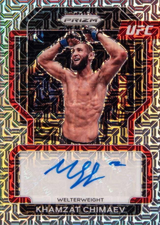 2022 Panini Prizm UFC Signatures Khamzat Chimaev #SGKCH Other Sports Card