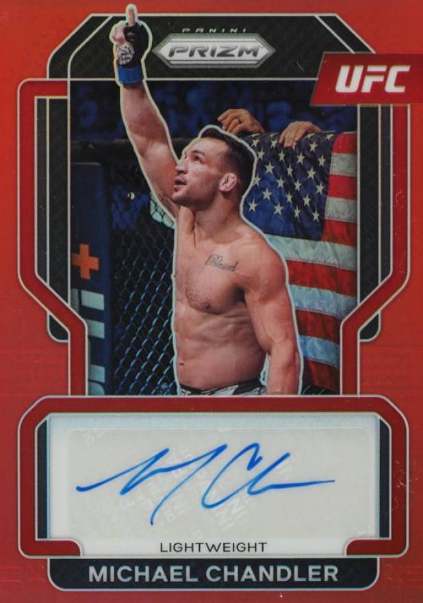 2022 Panini Prizm UFC Signatures Michael Chandler #SGMCA Other Sports Card