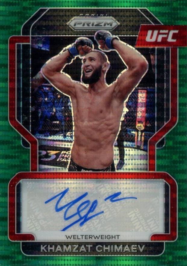 2022 Panini Prizm UFC Signatures Khamzat Chimaev #SGKCH Other Sports Card