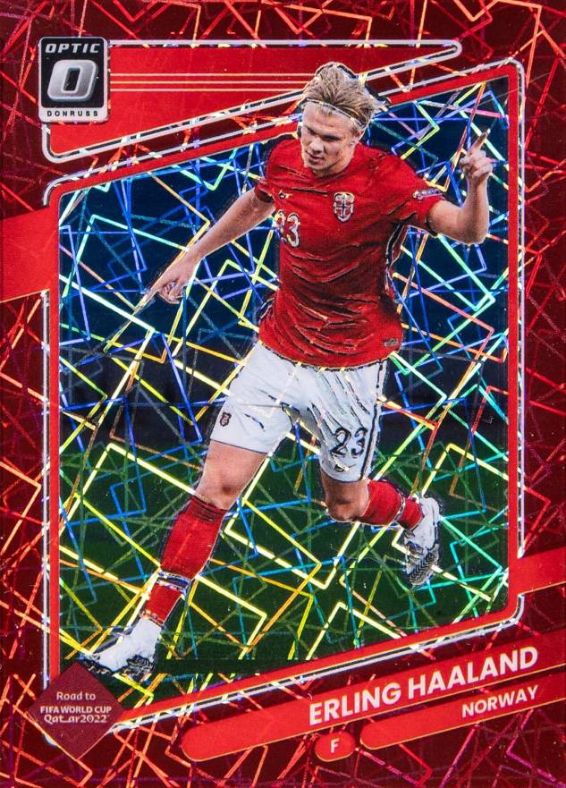 2021 Panini Donruss Road to Qatar Erling Haaland #100 Soccer Card