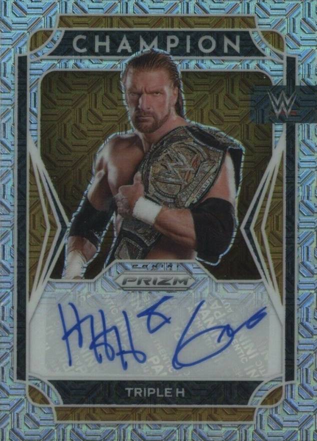 2022 Panini Prizm WWE Champion Signatures Triple H #CS-TPH Other Sports Card