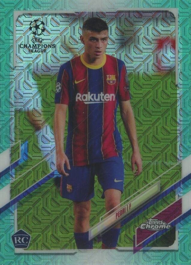 2020 Topps UEFA Champions League Japan Edition Pedri #61 Soccer Card