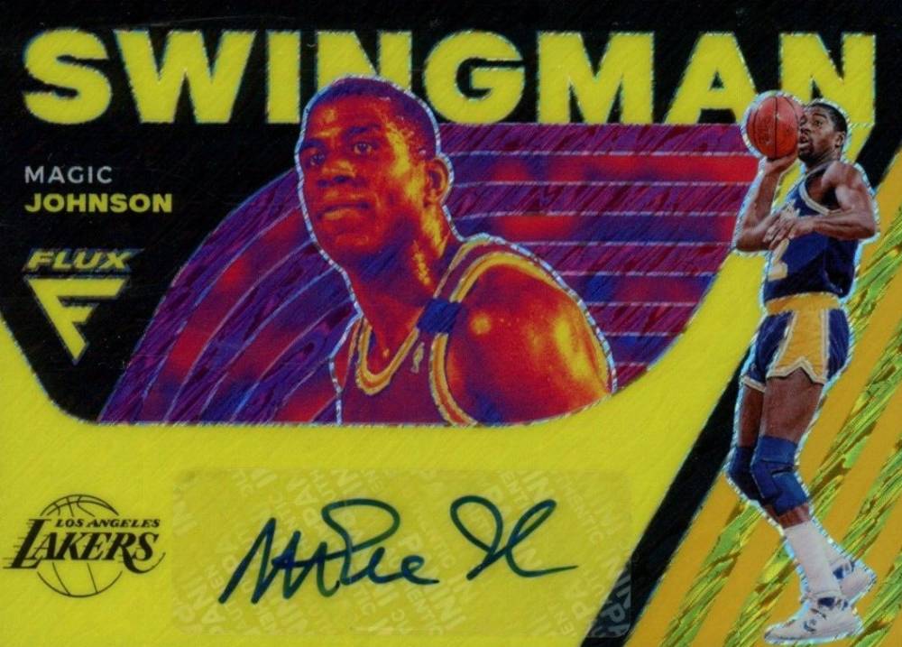 2021 Panini Flux Swing Man Signatures Magic Johnson #SM-MJO Basketball Card