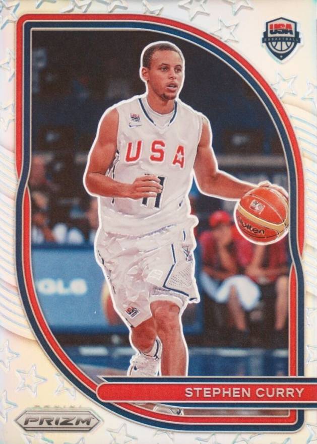 2020 Panini Prizm USA Basketball Stephen Curry #10 Basketball Card