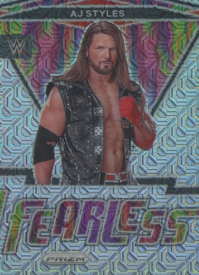 2022 Panini Prizm WWE Fearless AJ Styles #17 Other Sports Card