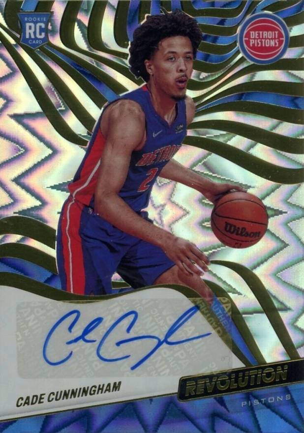 2021 Panini Revolution Rookie Autographs Cade Cunningham #RA-CCM Basketball Card