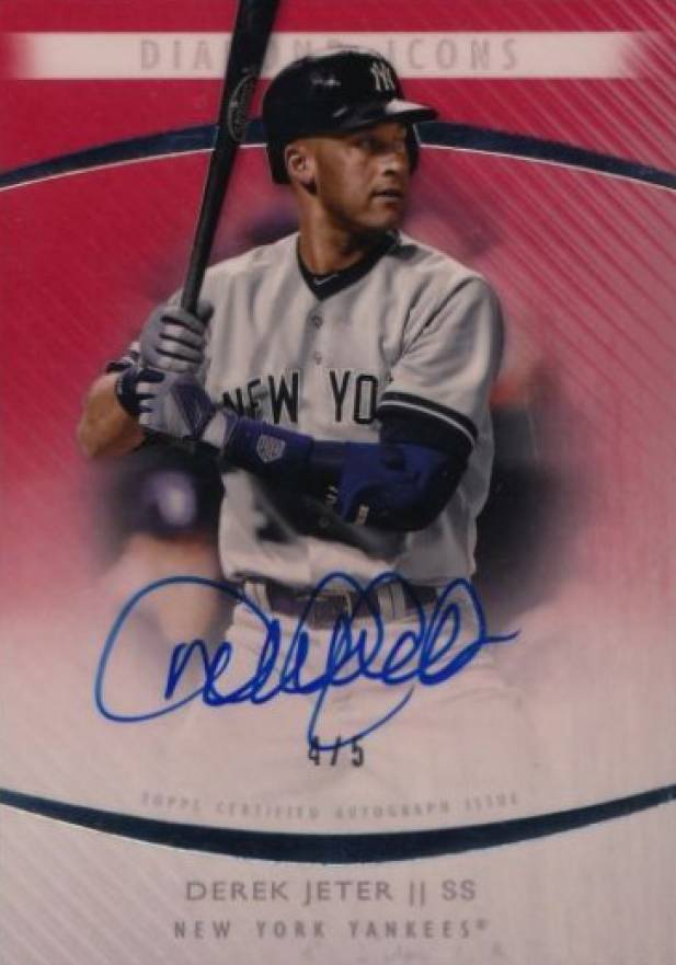 2017 Topps Diamond Icons Autographs Derek Jeter #AUDJ Baseball Card