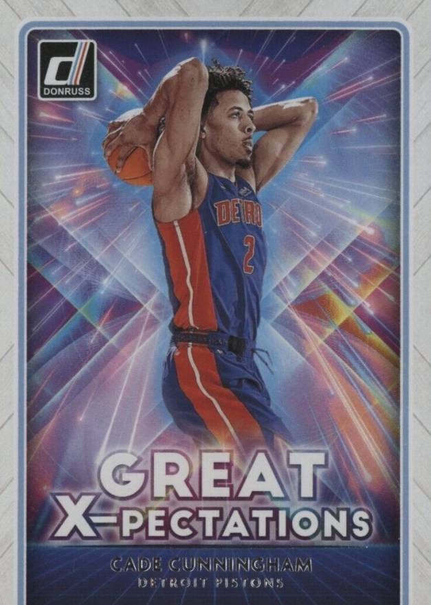 2021 Panini Donruss Great X-Pectations Cade Cunningham #21 Basketball Card