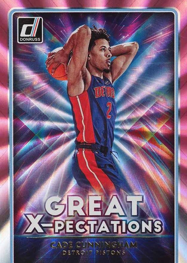 2021 Panini Donruss Great X-Pectations Cade Cunningham #21 Basketball Card