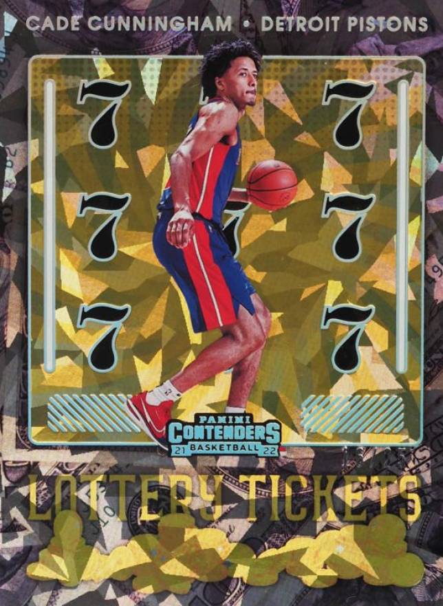 2021 Panini Contenders Lottery Ticket Cade Cunningham #1 Basketball Card