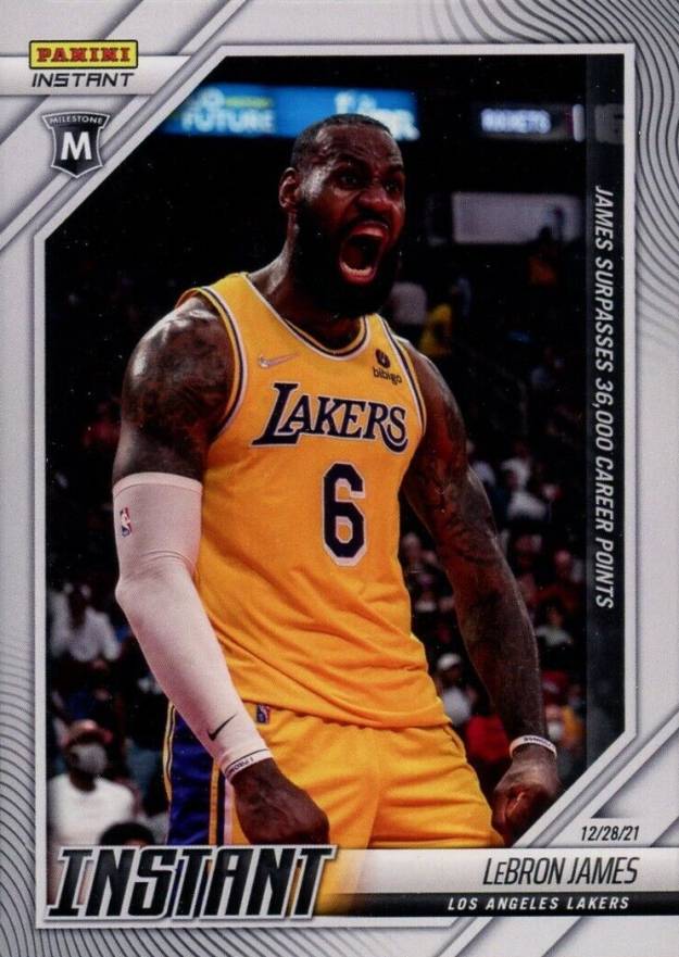 2021 Panini Instant LeBron James #77 Basketball Card