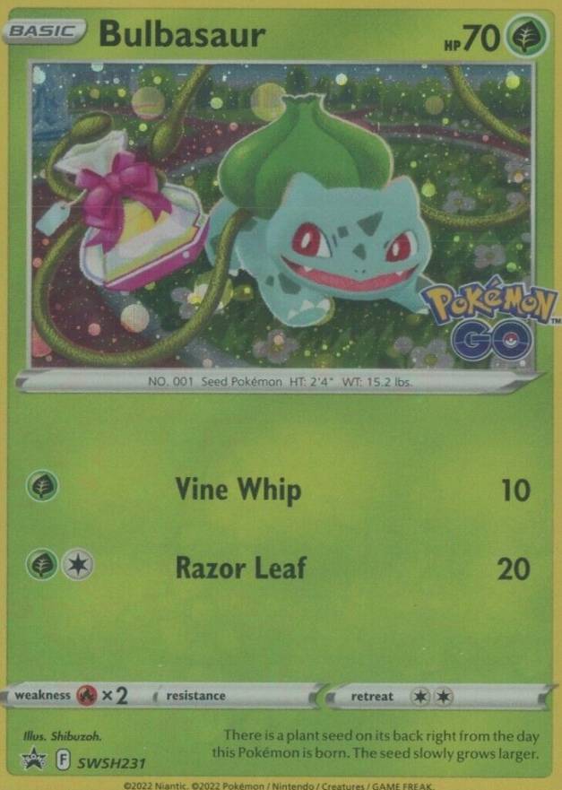 2022 Pokemon Sword & Shield Black Star Promo Bulbasaur-Holo #231 TCG Card