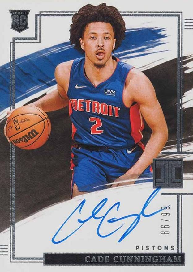 2021 Panini Impeccable Rookie Autographs Cade Cunningham #RACAD Basketball Card