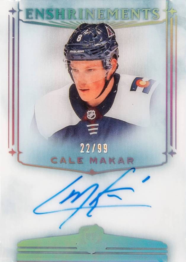 2019 Upper Deck the Cup Enshrinements Autographs Cale Makar #ECM Hockey Card