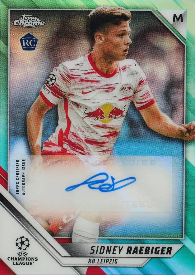 2021 Topps Chrome UEFA Champions League Chrome Autographs Sidney Raebiger #SR Soccer Card