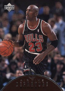 1997 Upper Deck Jordan Air Time Michael Jordan #AT4 Basketball Card