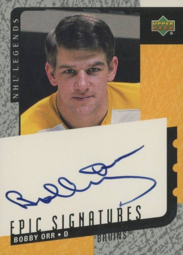 2000 Upper Deck Legends Epic Signatures Bobby Orr #BO Hockey Card