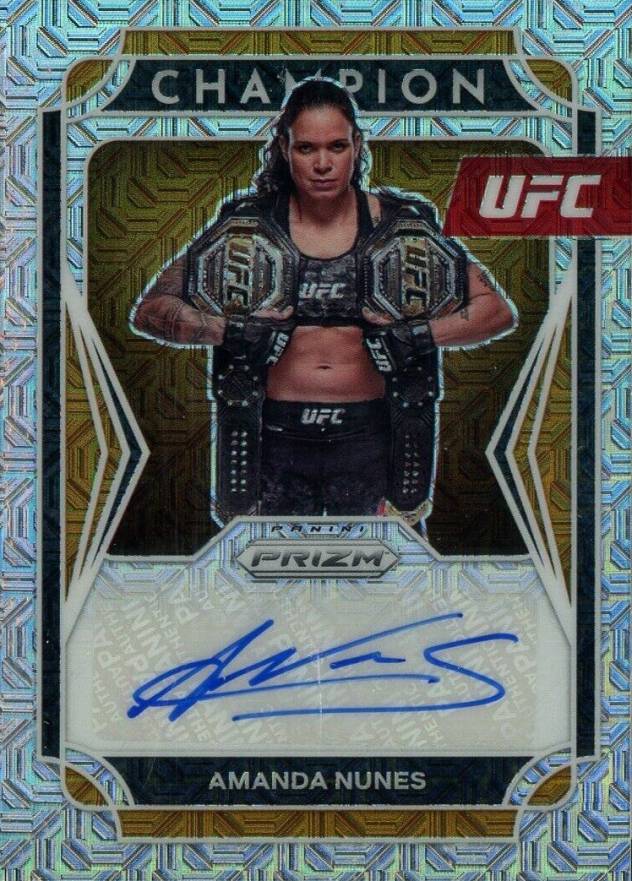 2022 Panini Prizm UFC Champion Signatures Amanda Nunes #CSANS Other Sports Card