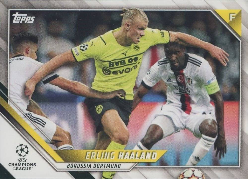 2021 Topps UEFA Champions League Erling Haaland #1 Soccer Card