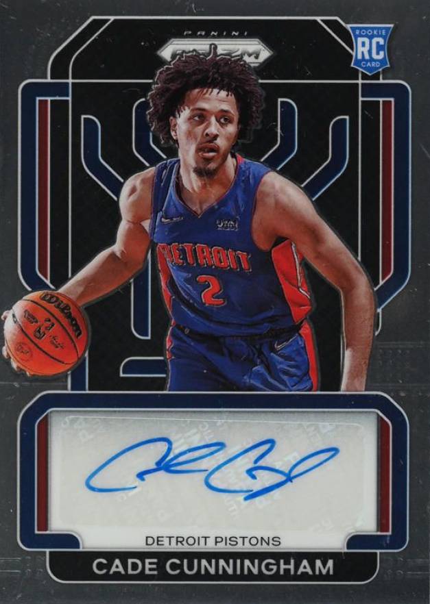 2021  Panini Prizm Rookie Signatures Cade Cunningham #RSCCA Basketball Card