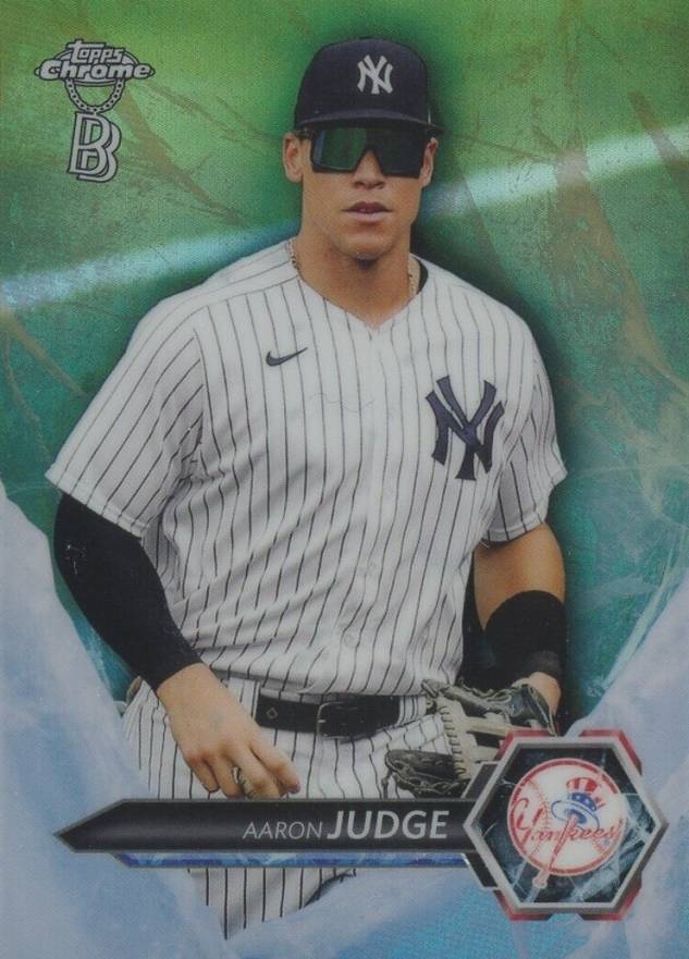 2021 Topps Chrome Ben Baller Icy Aaron Judge #I-1 Baseball Card