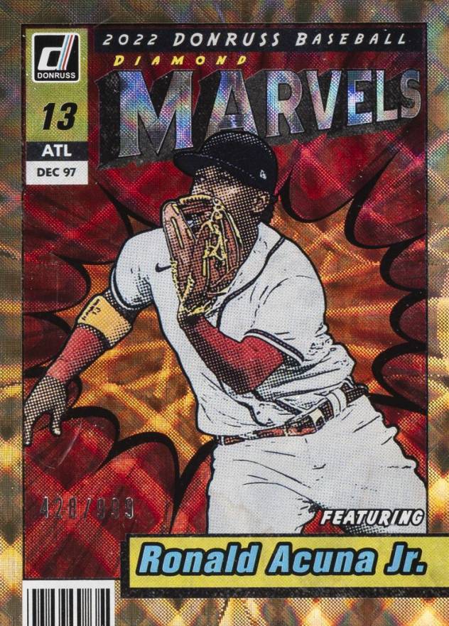 2022 Panini Donruss Marvels Ronald Acuna Jr. #M4 Baseball Card