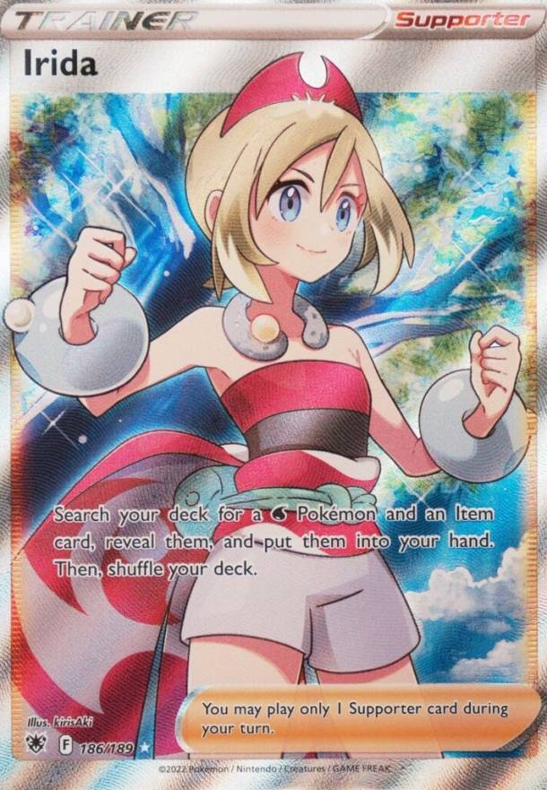 2022 Pokemon Sword & Shield Astral Radiance Full Art/Irida #186 TCG Card