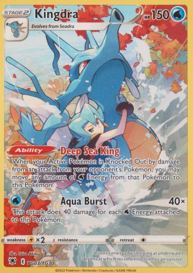 2022 Pokemon Sword & Shield Astral Radiance Full Art/Kingdra #TG03 TCG Card