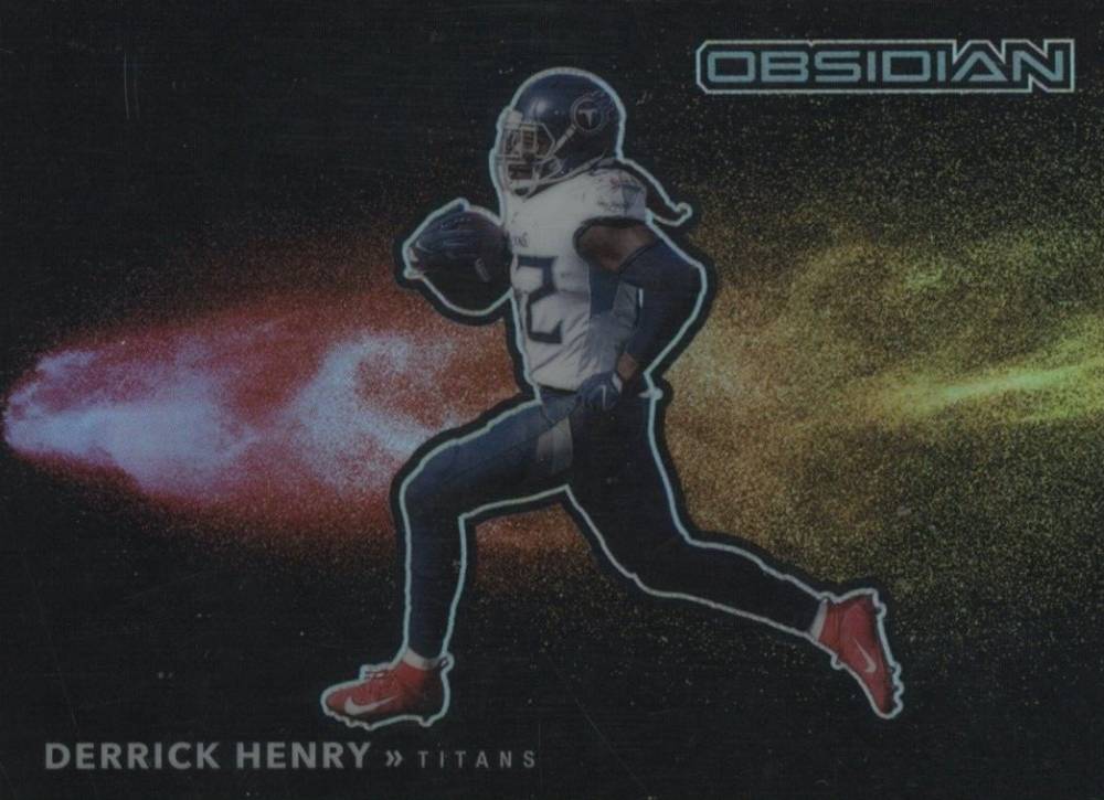 2021 Panini Obsidian Color Blast Black Derrick Henry #CB7 Football Card