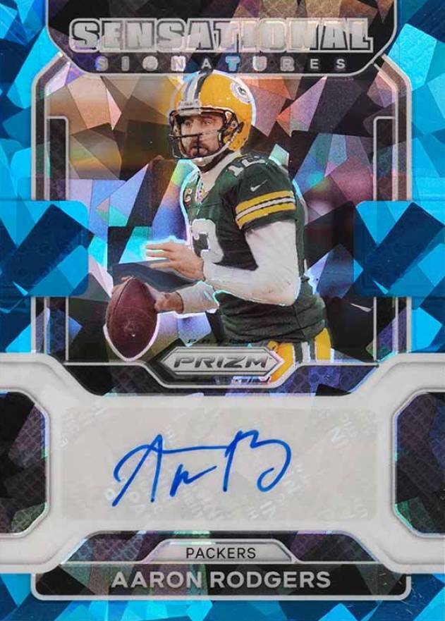 2021 Panini Prizm Sensational Signatures Aaron Rodgers #SSAR Football Card