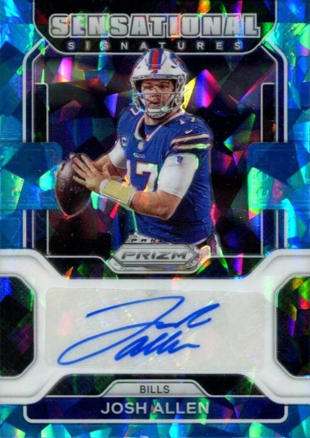 2021 Panini Prizm Sensational Signatures Josh Allen #SSJA Football Card