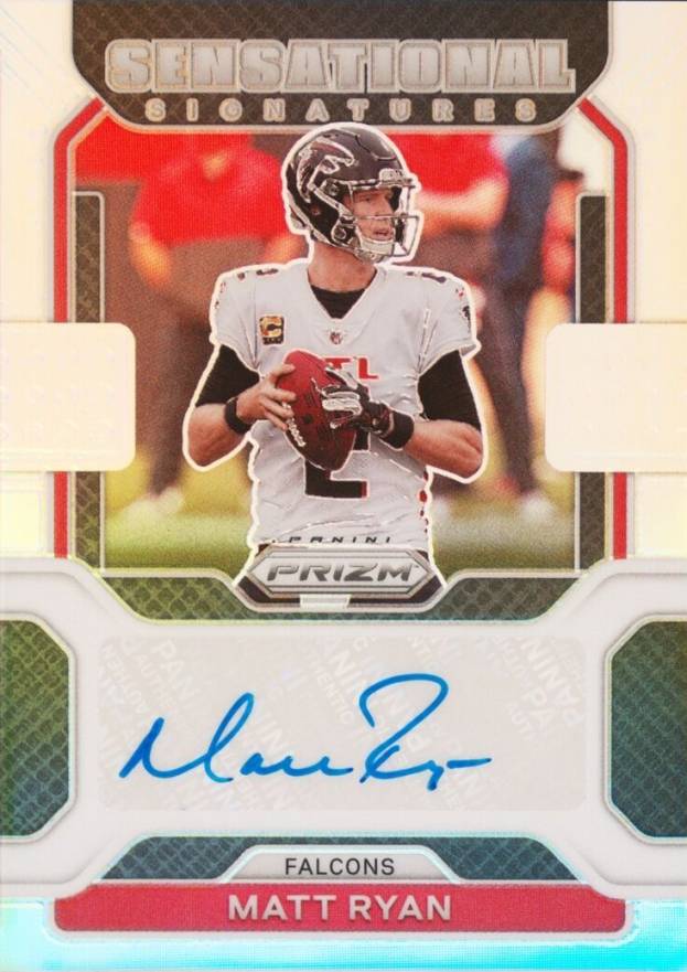 2021 Panini Prizm Sensational Signatures Matt Ryan #SSMR Football Card