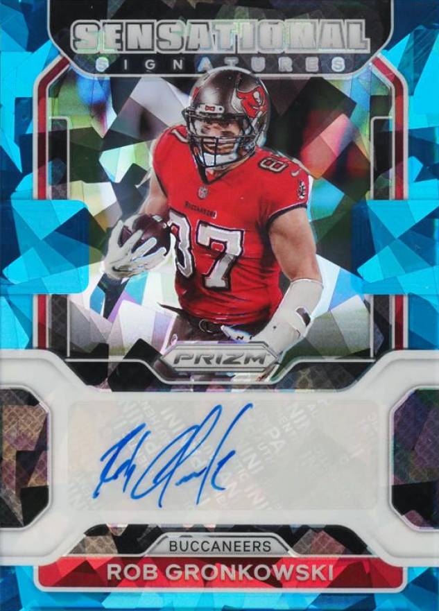 2021 Panini Prizm Sensational Signatures Rob Gronkowski #SSRG Football Card