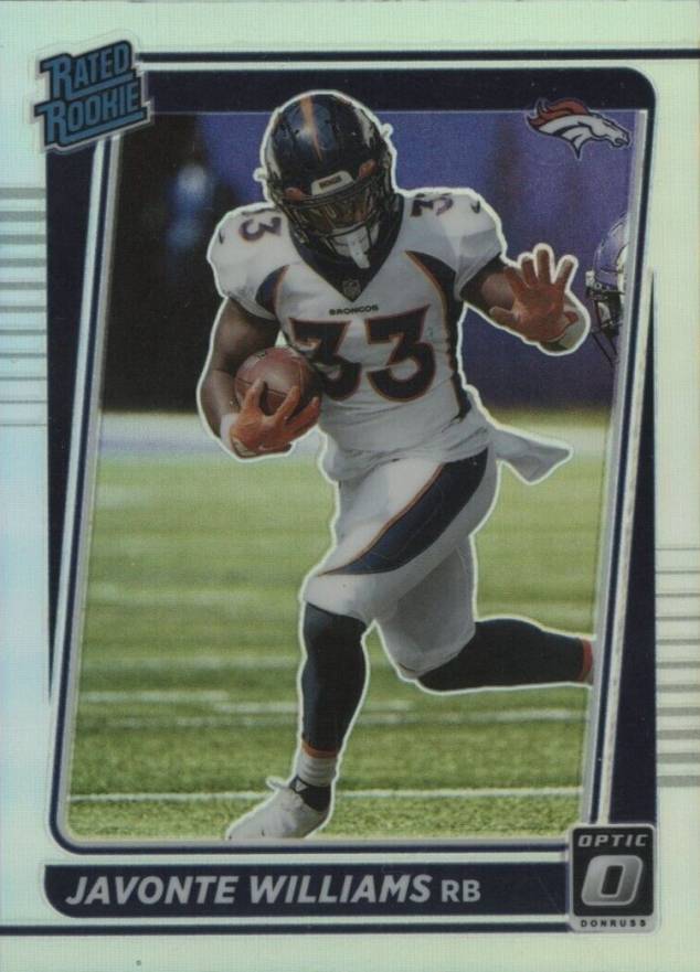 2021 Panini Donruss Optic Javonte Williams #215 Football Card