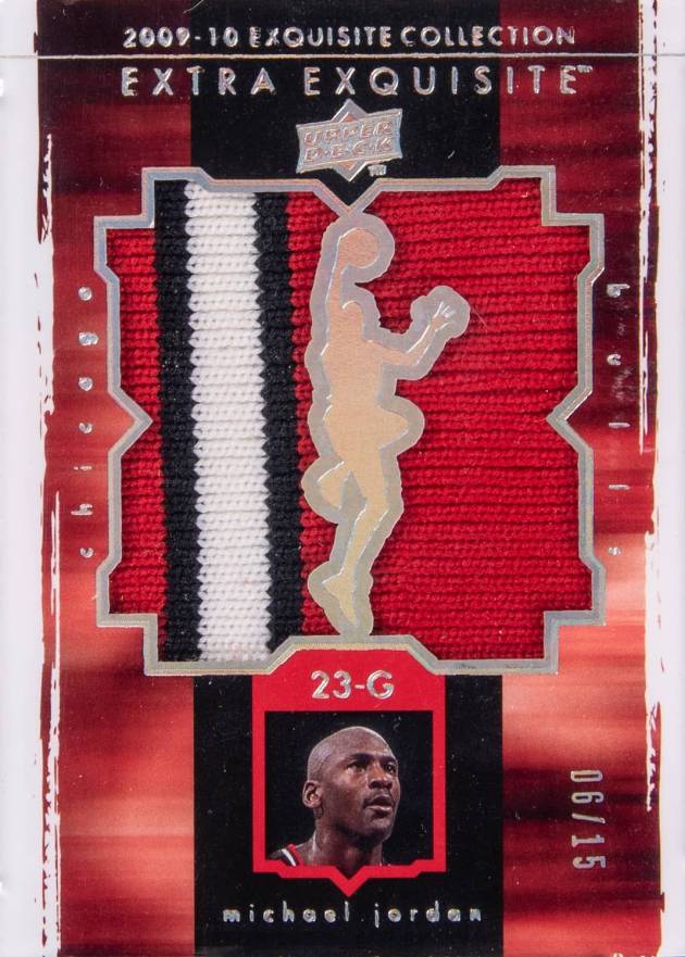 2009 UD Exquisite Collection Extra Exquisite Michael Jordan #X-MJ Basketball Card