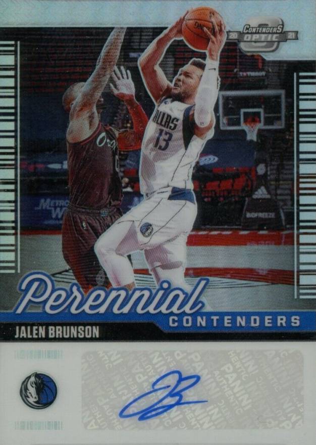 2020 Panini Contenders Optic Perennial Contenders Autographs Jalen Brunson #JBR Basketball Card