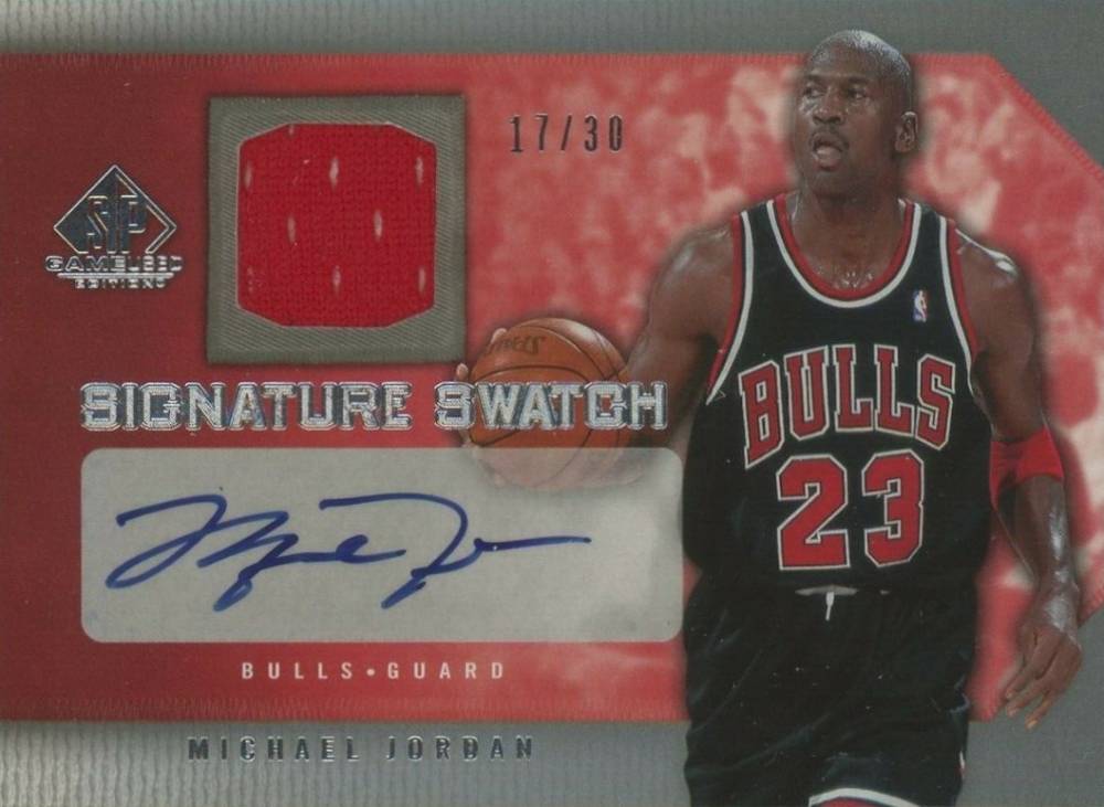 2007 SP Game Used Signature Swatch Michael Jordan #SS-MJ Basketball Card