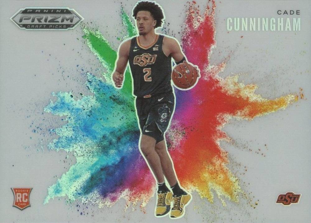 2021 Panini Prizm Draft Picks Color Blast Cade Cunningham #1 Basketball Card