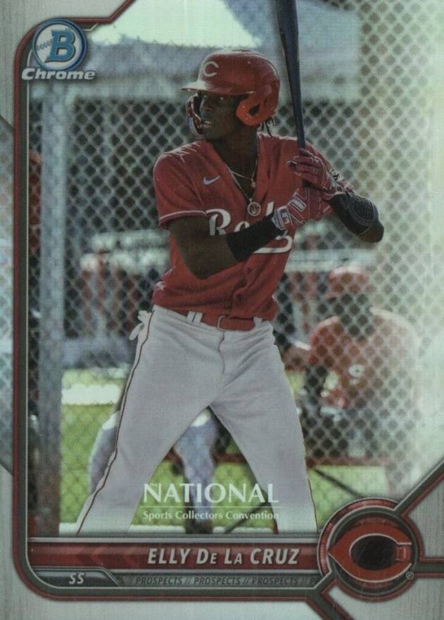 2022 Bowman Chrome NSCC Wrapper Redemption Elly de La Cruz #ED Baseball Card