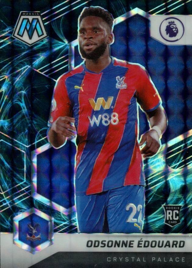 2021 Panini Mosaic Premier League Odsonne Edouard #137 Soccer Card