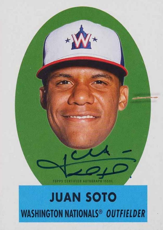 2021 Topps Archives 1963 Topps Peel-Offs Juan Soto #TPOAJS Baseball Card