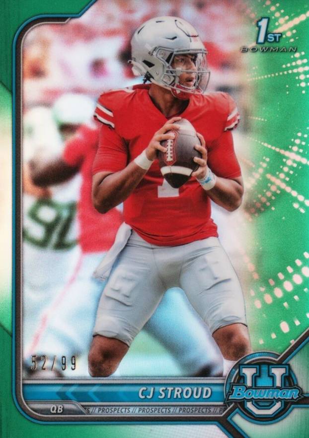 2021 Bowman University Chrome Prospects CJ Stroud #3 Football Card